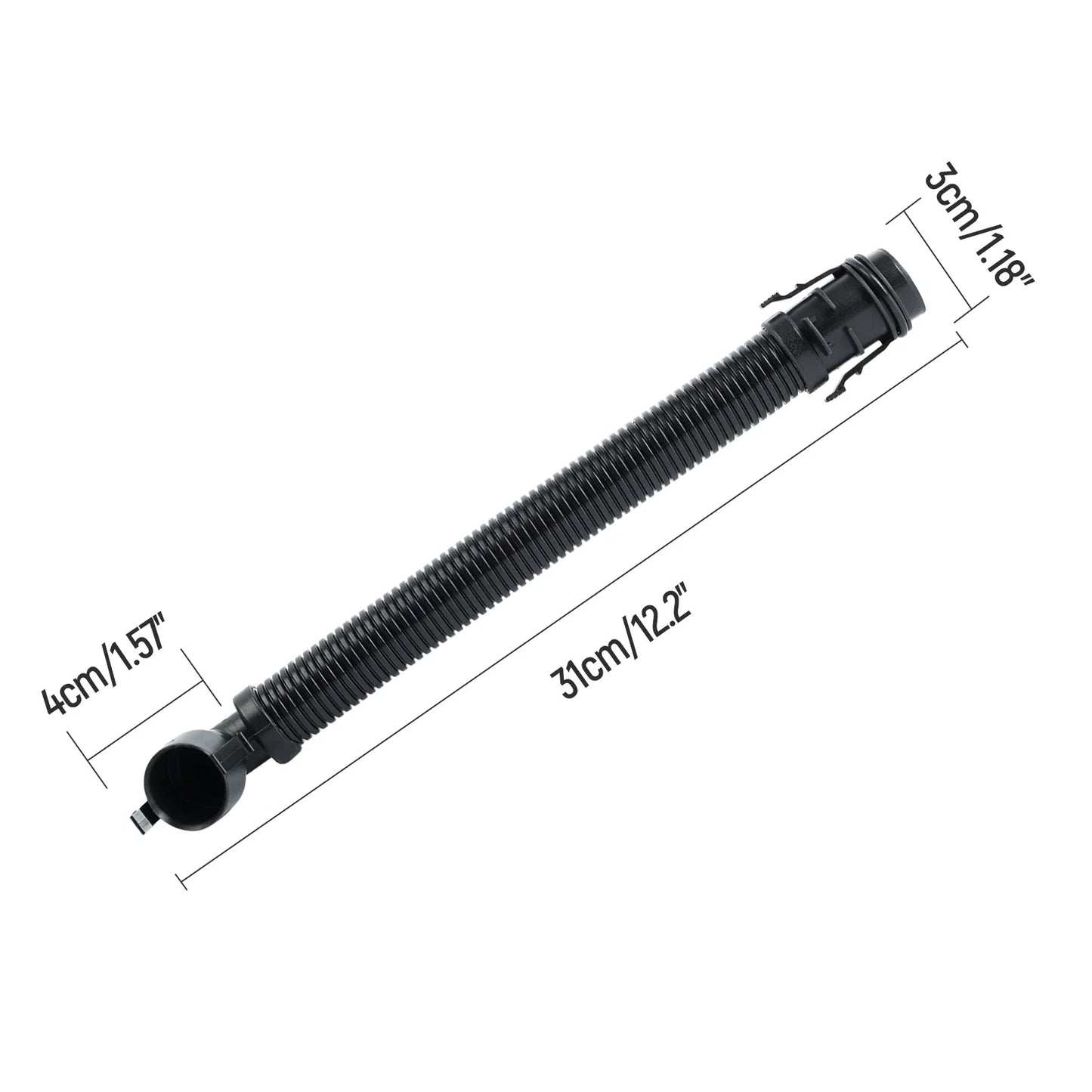 BMW N47N / B47 Diesel Engine Air Intake Breather Pipe Ventilation Hose for F20 / F21 / F22 / F23 / F30 / F31 / F34 / F32 / F33 / F36 / F10 / F11 / G30 / G31 / G11 / G12 / G01 / F25 / G02 / F26 / F15 (Replaces 13717823517)
