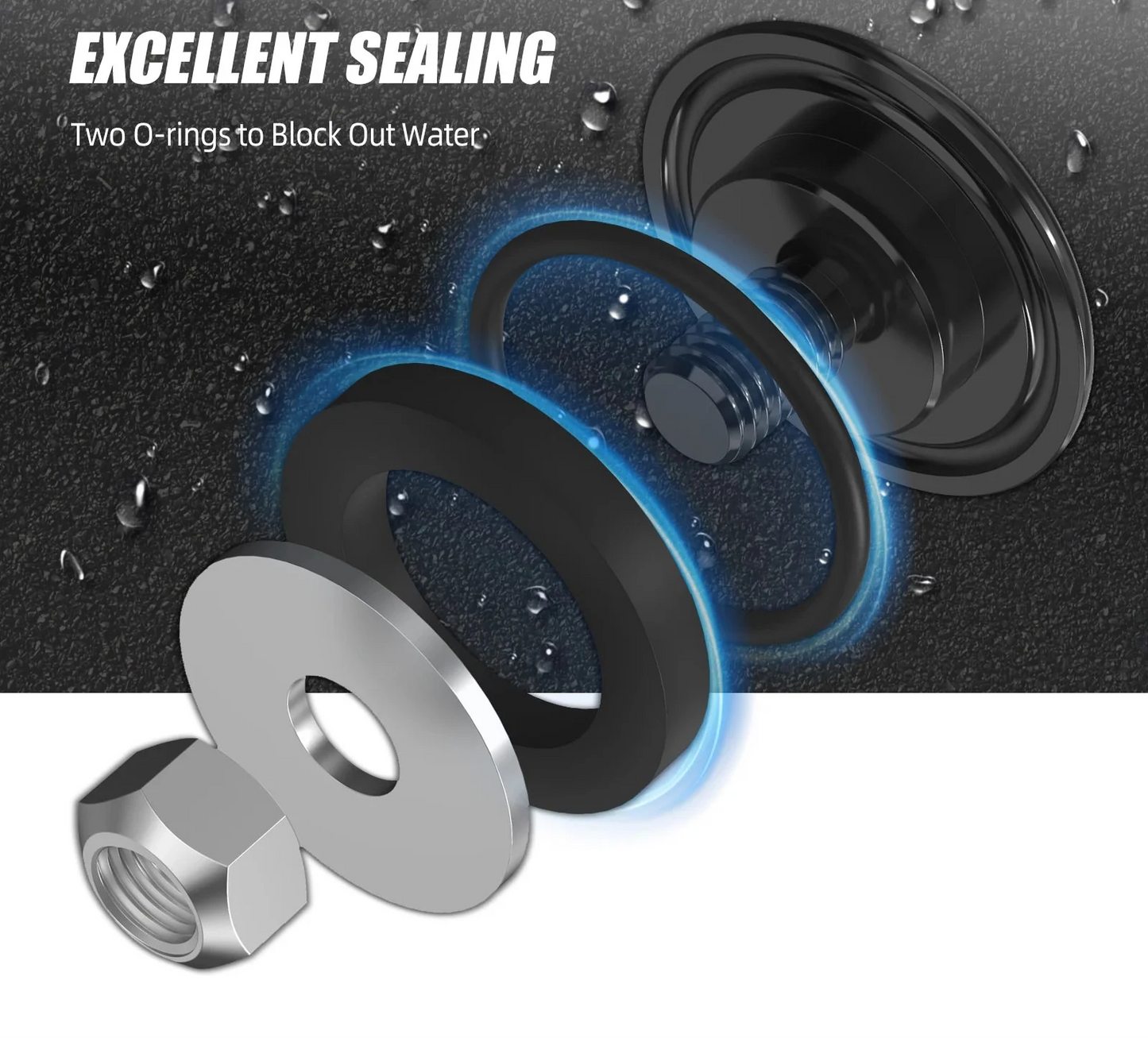 Universal Billet Aluminum Rear Wiper Delete Plug – Black Anodized