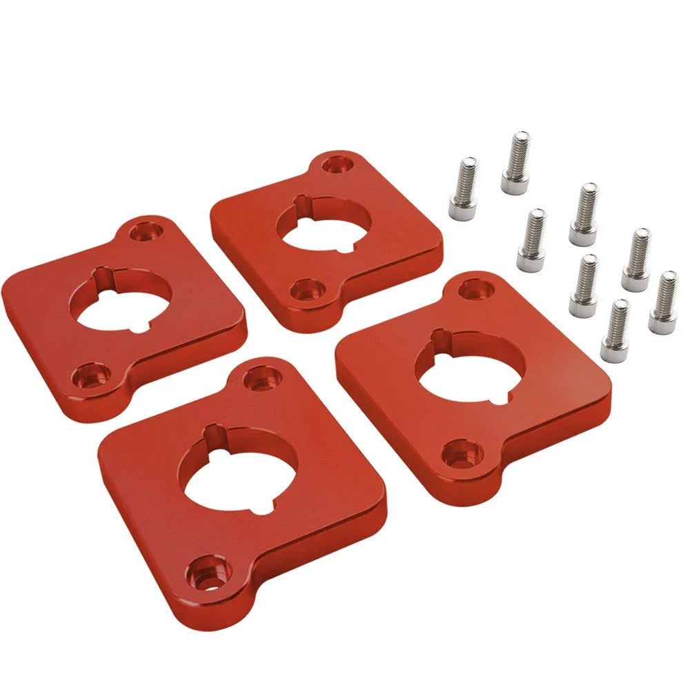 VW / Audi 1.8T 20V to 2.0 TFSI / R8 Coilpack Adapter Plate Set Billet Aluminum (Frosted Silver) for A3 / S3 / A4 / A6 / TT MK1 / Golf MK4 / GTI / Jetta / Beetle / Passat 1996 - 2011