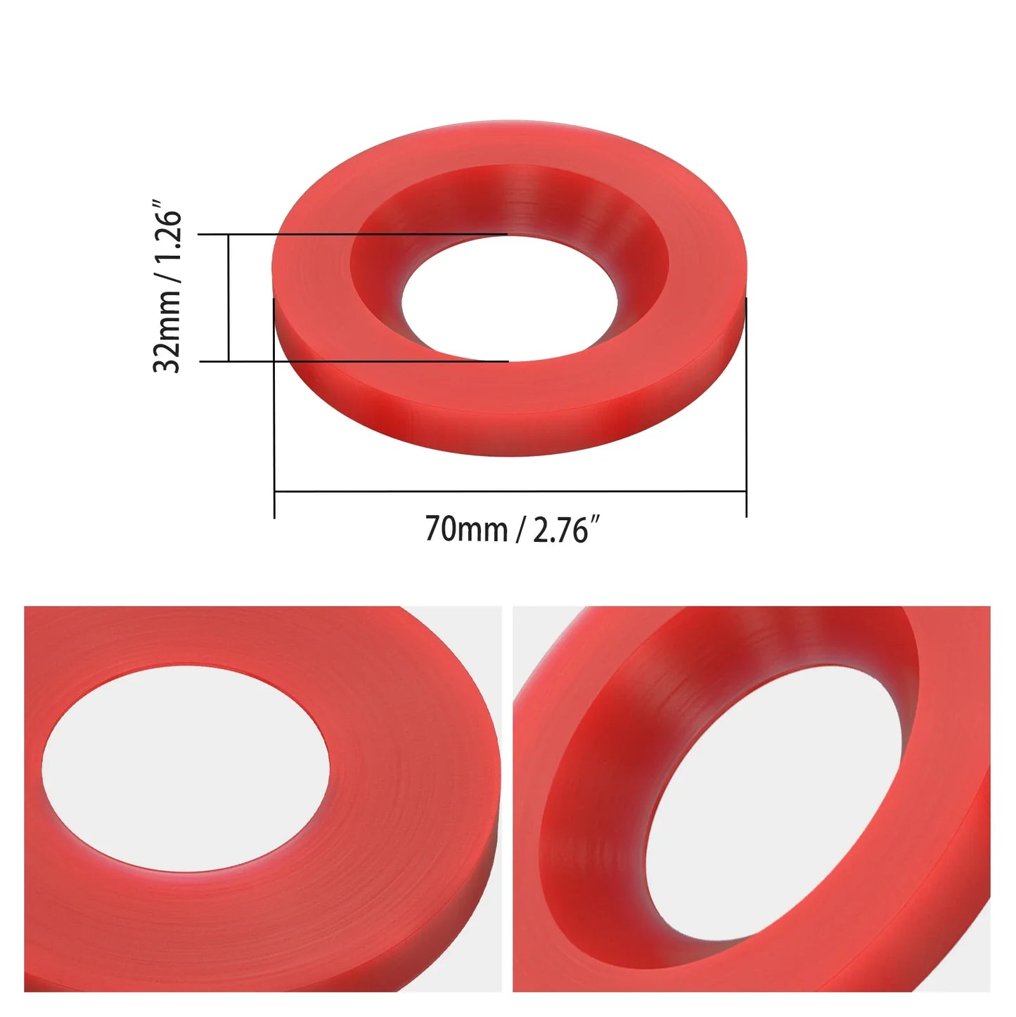 BMW 3 Series E36 E46 / X3 E83 / Z4 E85 E86 85A Polyurethane Rear Trailing Arm Bushing Limit Spacers 1992 - 2010