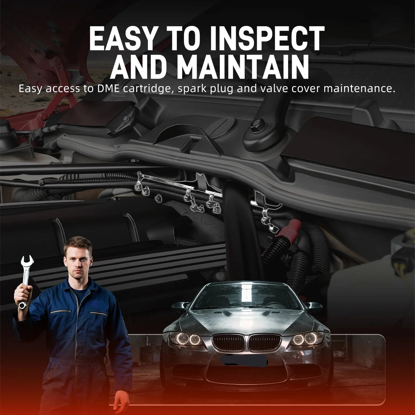 BMW Engine Bay Harness Mount Bracket – Clean Wire Tuck Upgrade (E90 E92 E87 E82 2005–2013)