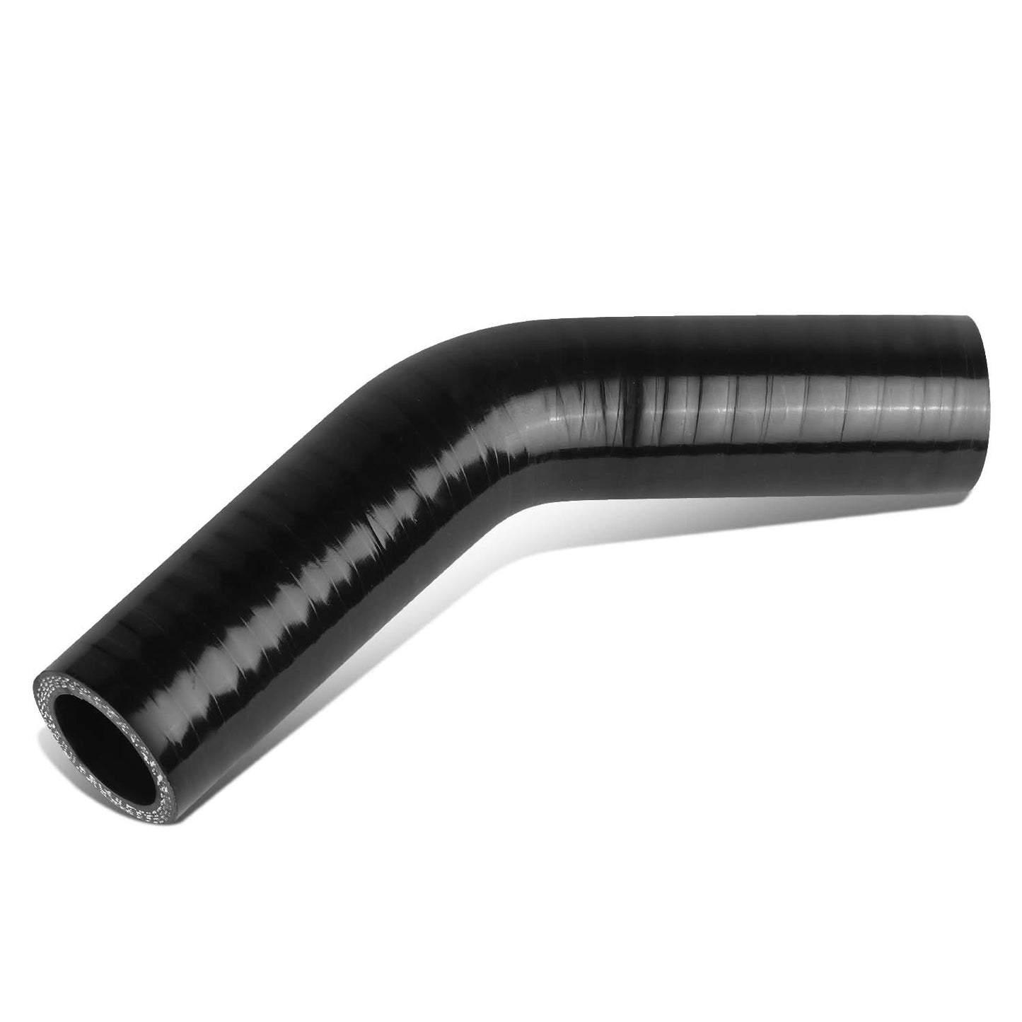 3-Ply Silicone Radiator Hose 1.00" 45 Degree Black