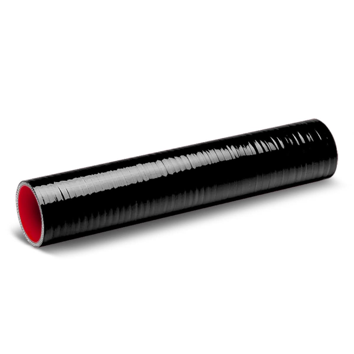 2.50" x 12" 3-Ply Silicone Hose Black/Red