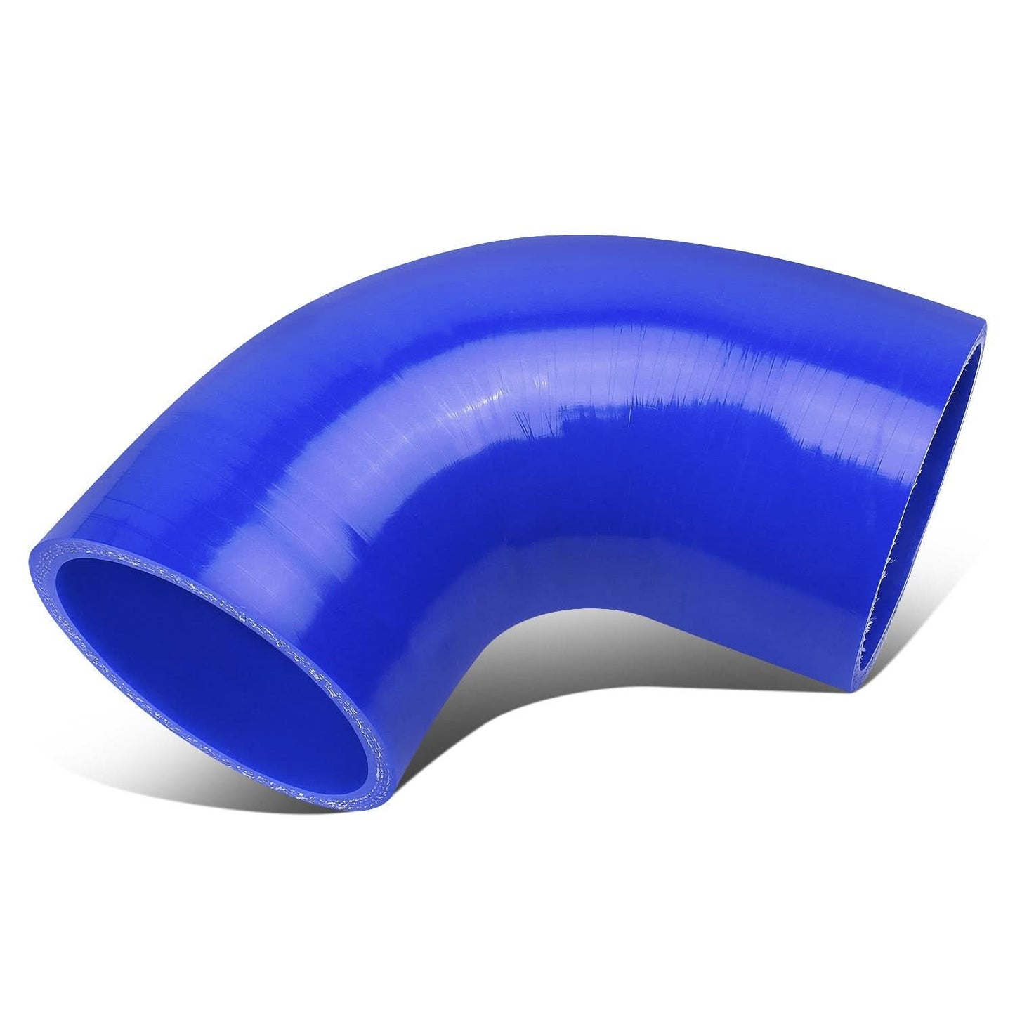 3" 90 Degree Silicone Hose 3-Ply Blue