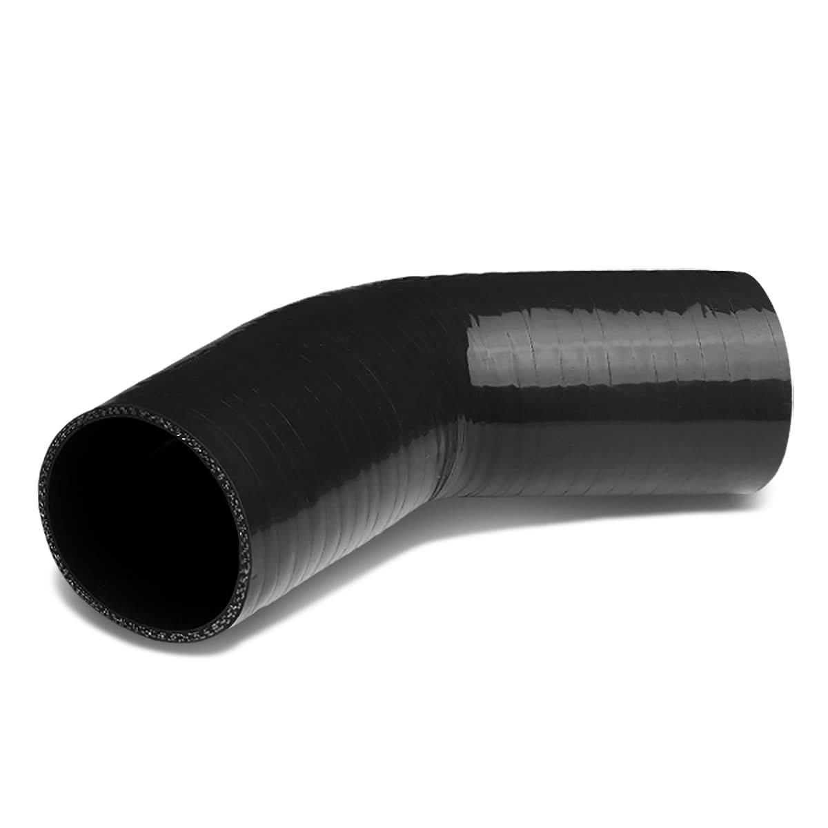 3.25" 90 Degree Silicone Hose 3-Ply Black/Red