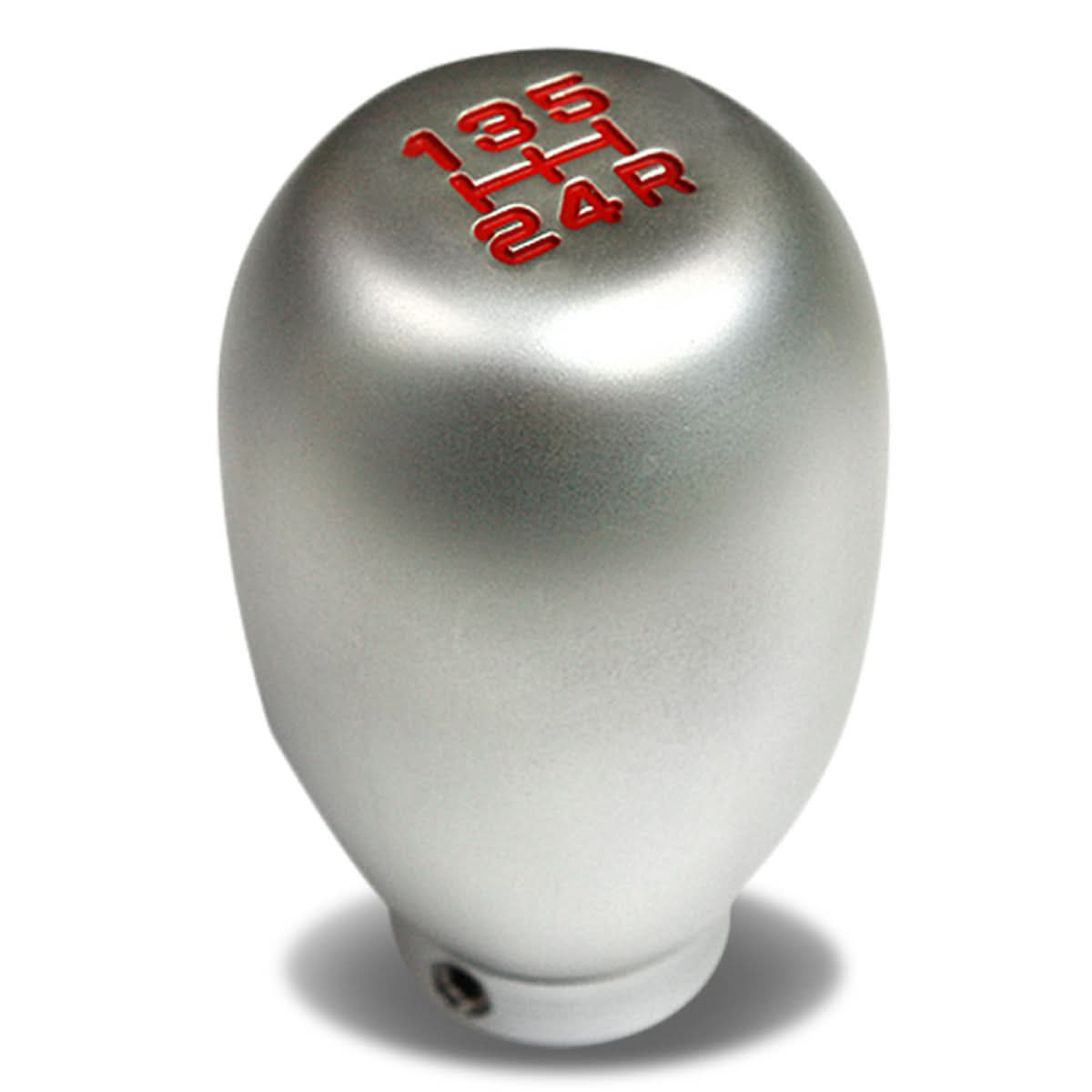 Universal 5-Speed Silver Shift Knob