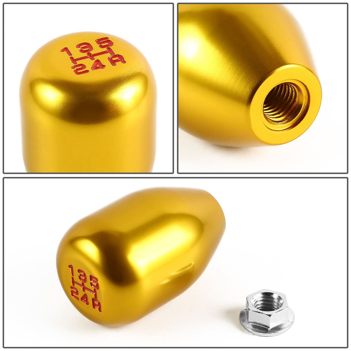 Honda Acura 5-Speed Shift Knob - Gold