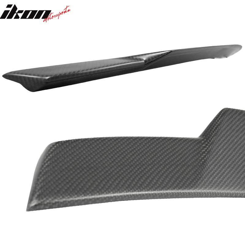 2008-2014 Mercedes Benz W204 Sedan V Matte Carbon Fiber Trunk Spoiler