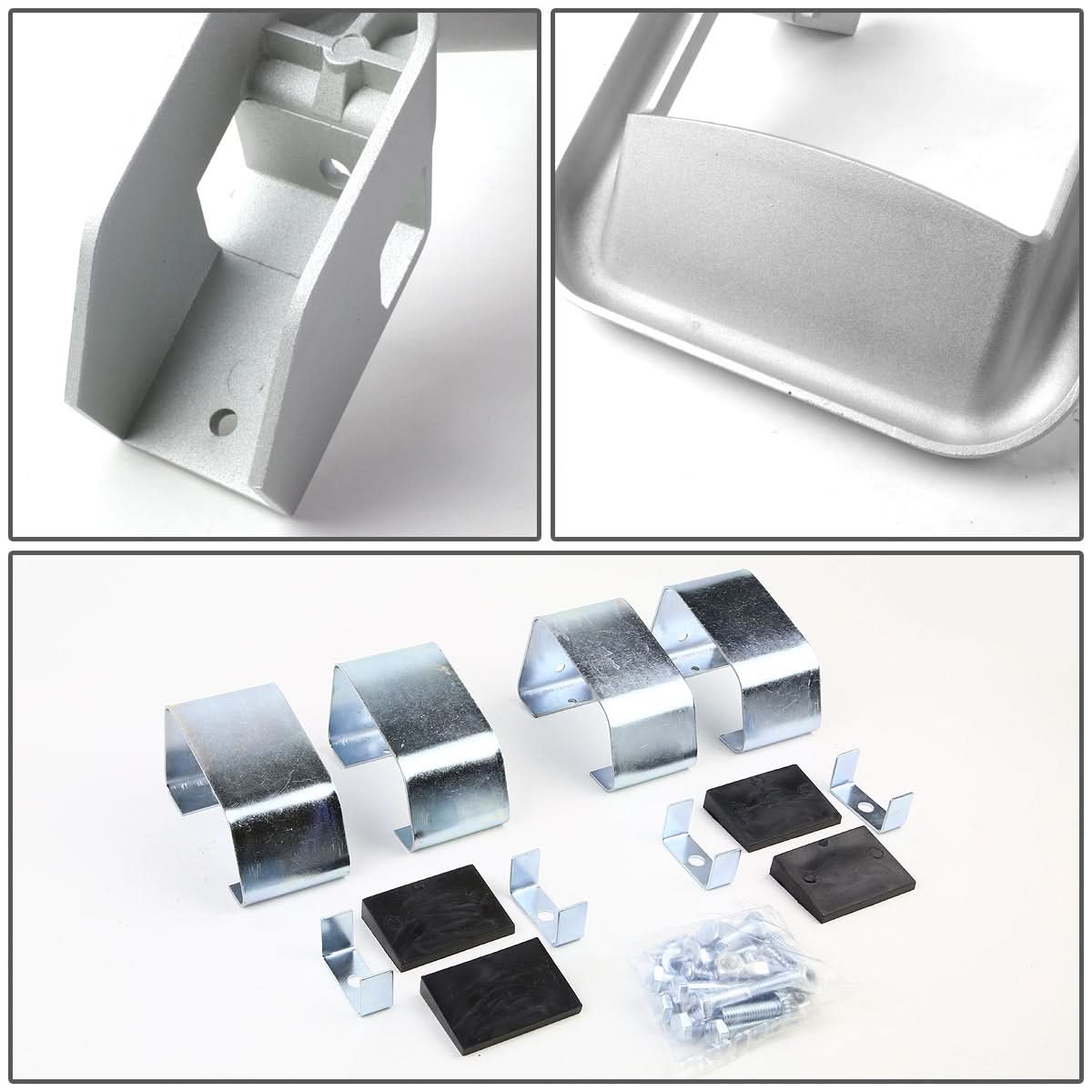 Aluminum Side Steps - 2 Piece Set Silver