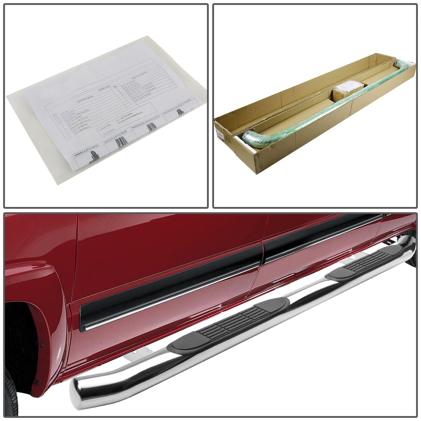 01-07 Toyota Highlander / 04-06 Lexus RX330 3" Round Nerf Bar Step