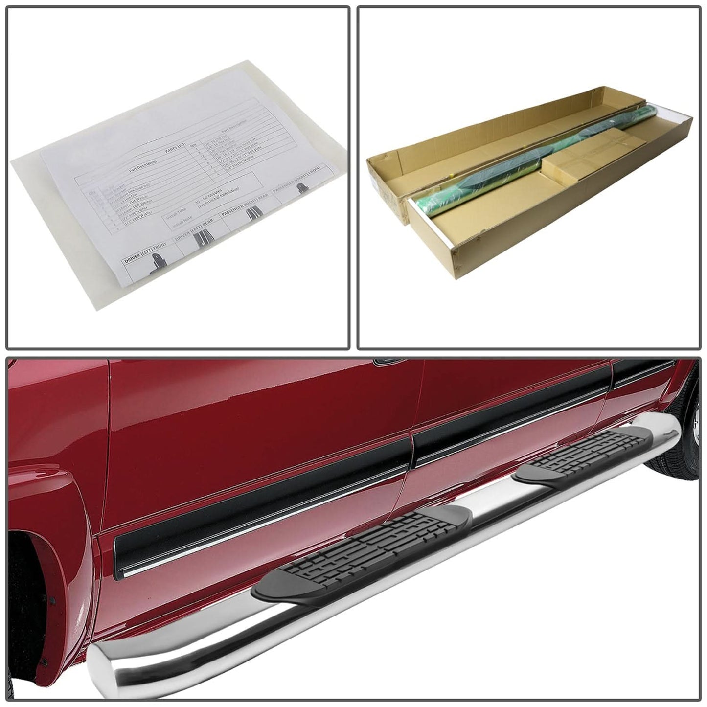 05-16 Nissan Frontier 4" Oval Nerf Bars - Silver