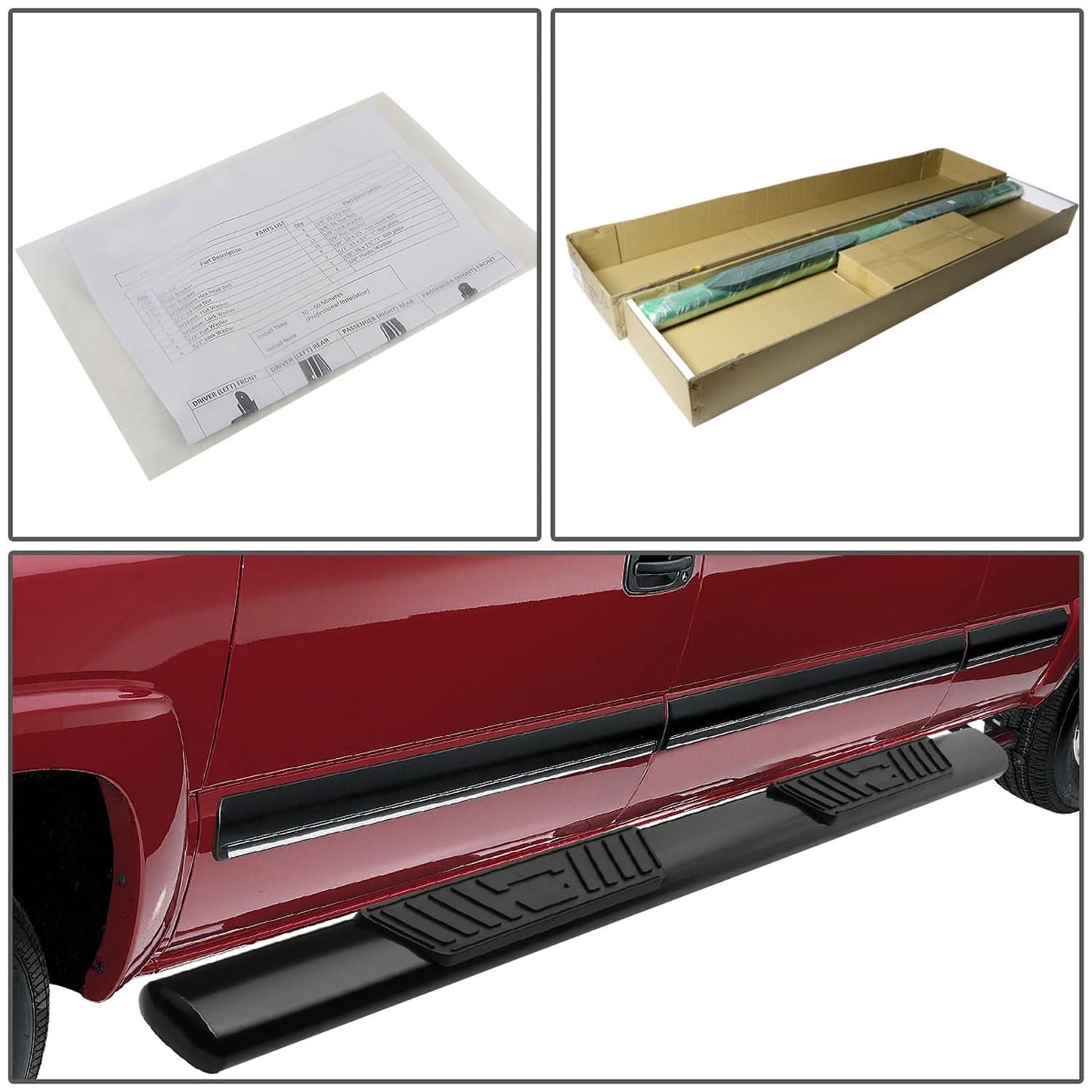15-18 Ford F-150 SuperCab 5 Inch Oval Straight Nerf Step Bars