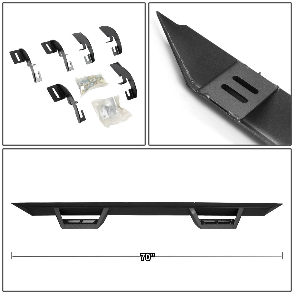 2015-2024 Chevrolet Colorado Step Down Nerf Bars - Extended Cab