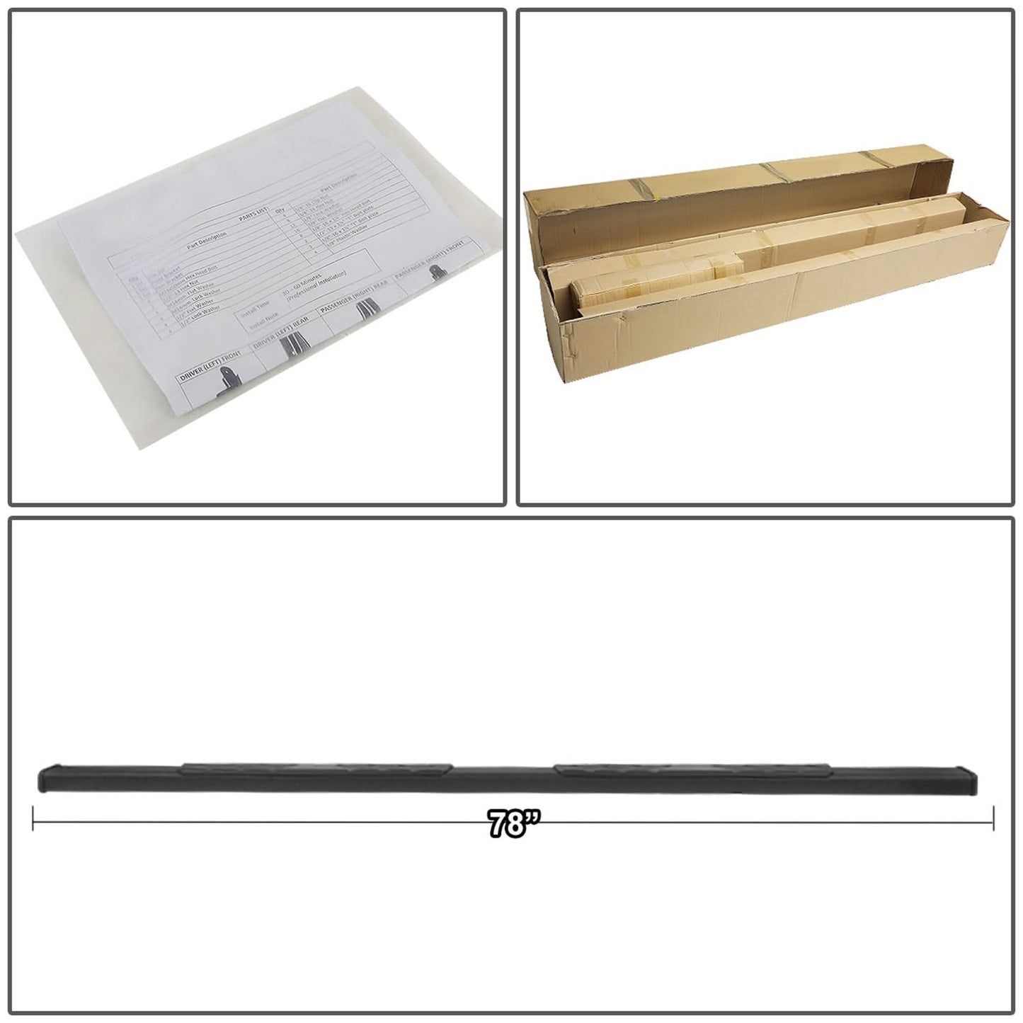 09-22 Dodge Ram 1500 5 Inch Nerf Bars Step Bars Black