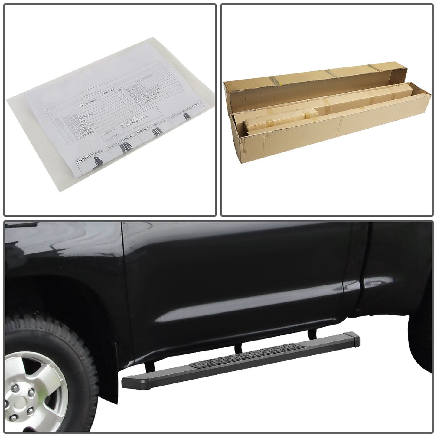 07-21 Toyota Tundra Standard Cab 5.5" Nerf Bars w/ Honeycomb Pads