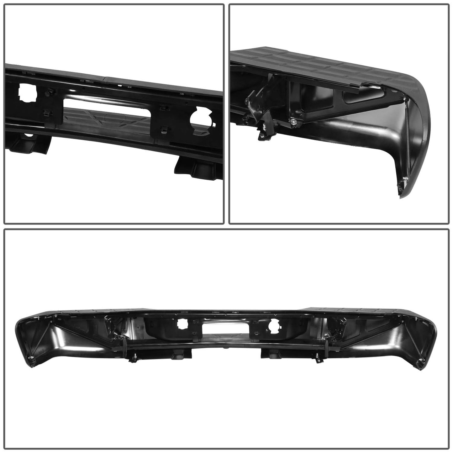 07-13 Chevy Silverado GMC Sierra 1500 Rear Step Bumper Chrome Steel