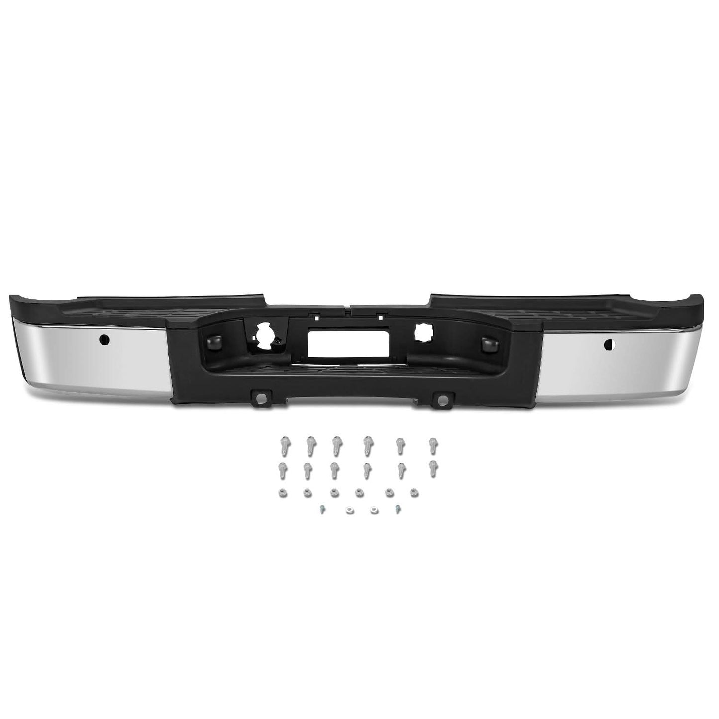 11-14 Silverado Sierra 2500 3500 Chrome Rear Step Bumper w/ Sensor