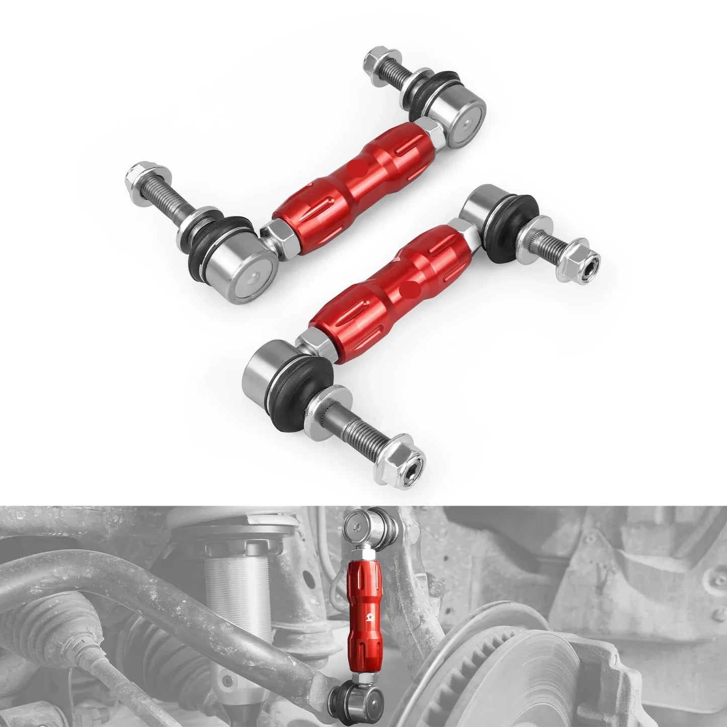 Toyota 4Runner / FJ Cruiser Adjustable Front Sway Bar End Links – Billet Aluminum Upgrade