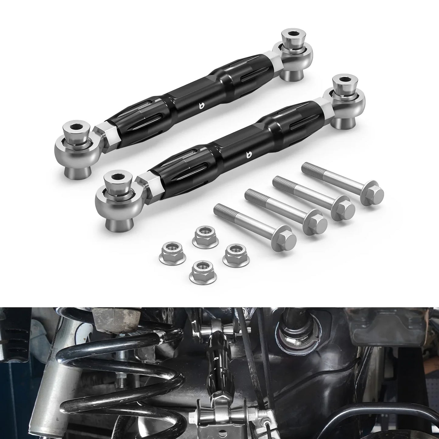 Toyota 4Runner Billet Aluminum Rear Upper Adjustable Control Arms 2010 - 2024 (On-Vehicle Adjustable -5mm / +20mm / Replaces 48710-60160)