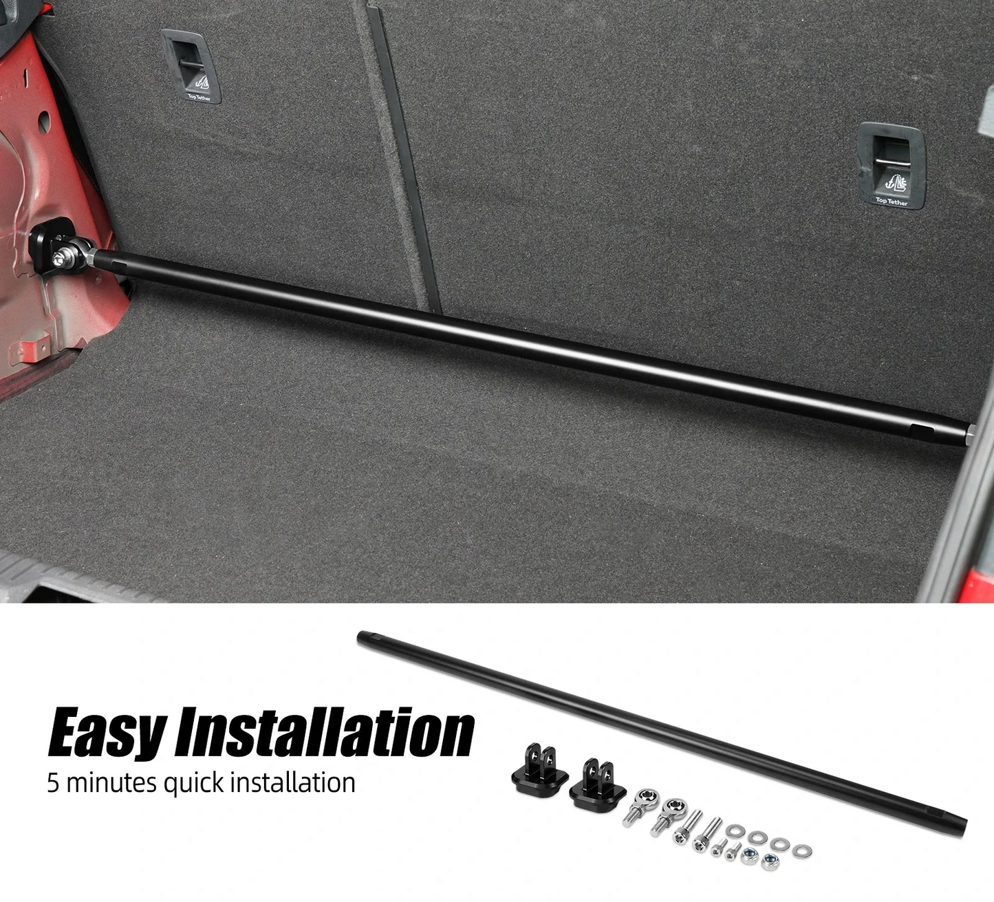 Adjustable Rear Strut Chassis Brace – Audi A3 8V & VW Golf/GTI MK7/MK7.5 Performance Upgrade