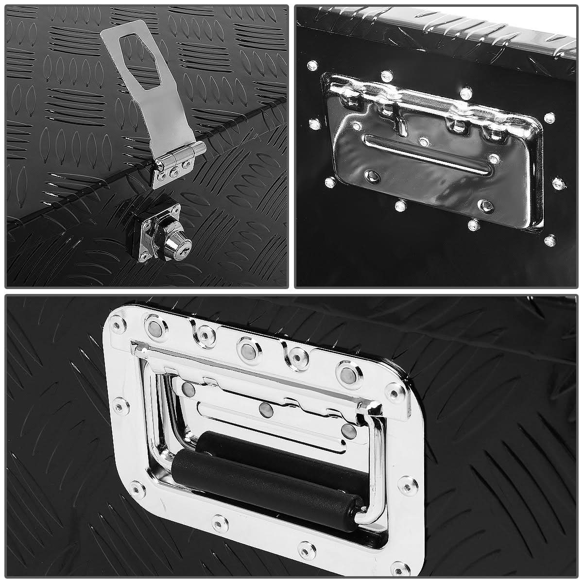 Universal Truck Trailer Tool Box w/ Lock & Key 50" x 13" x 10" Aluminum
