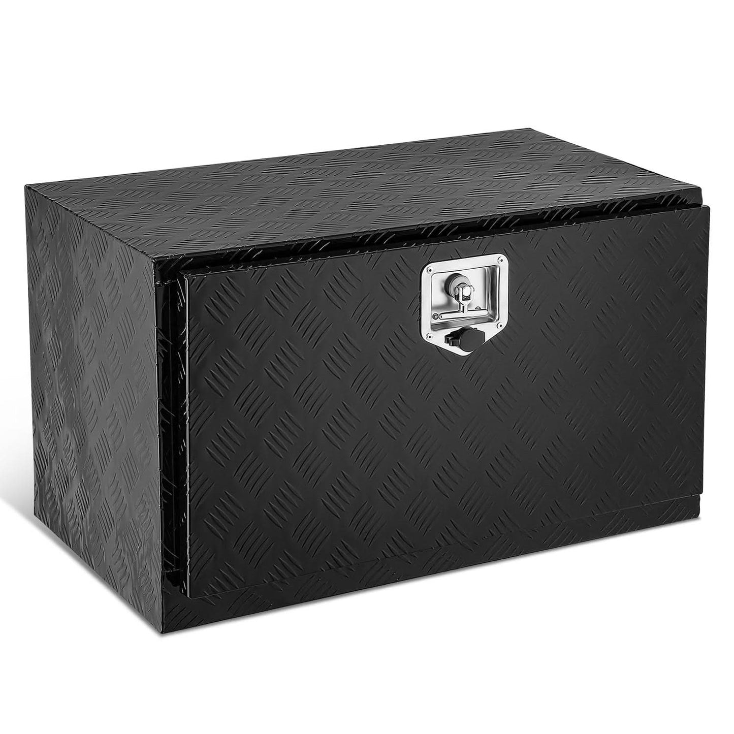 Universal Truck Trailer Aluminum Tool Box 30x18x17 w/ Lock Diamond Tread