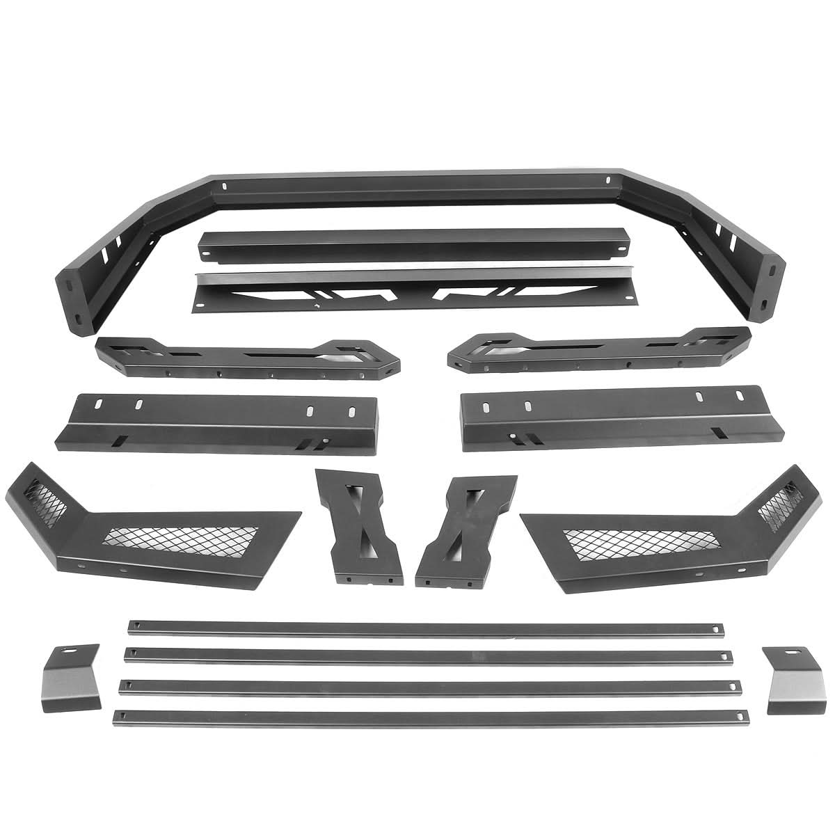 99-20 Ford F-250 F-350 Super Duty Roll Bar + Cargo Box Black