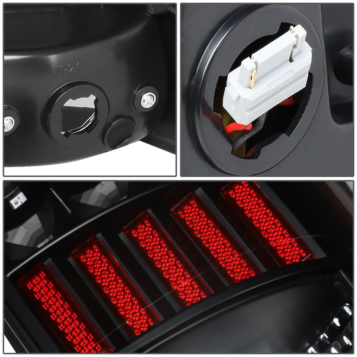 2005-2015 Toyota Tacoma LED Tail Lights - Black/Clear