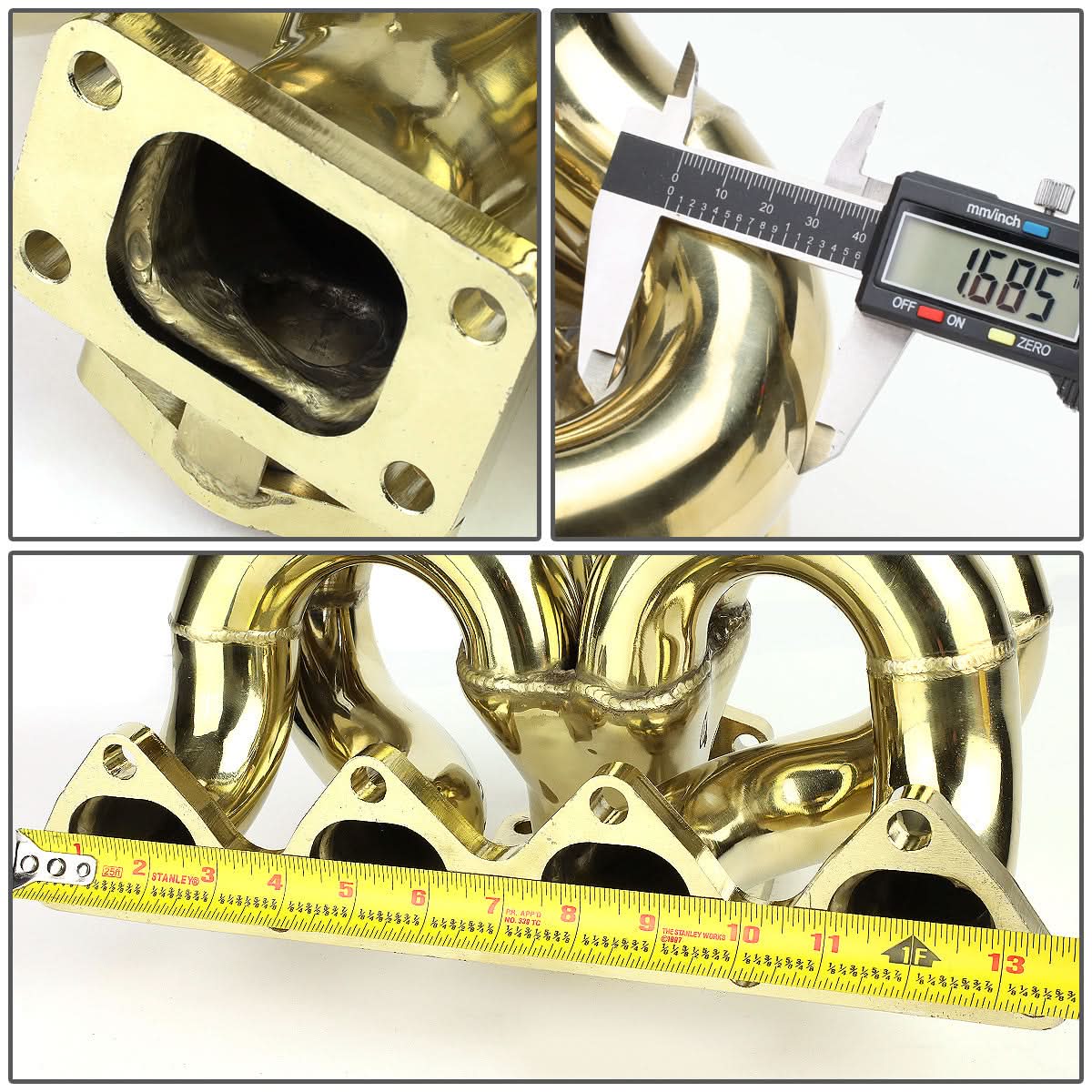 Honda B-Series Ram Horn Style Turbo Manifold - Stainless Steel