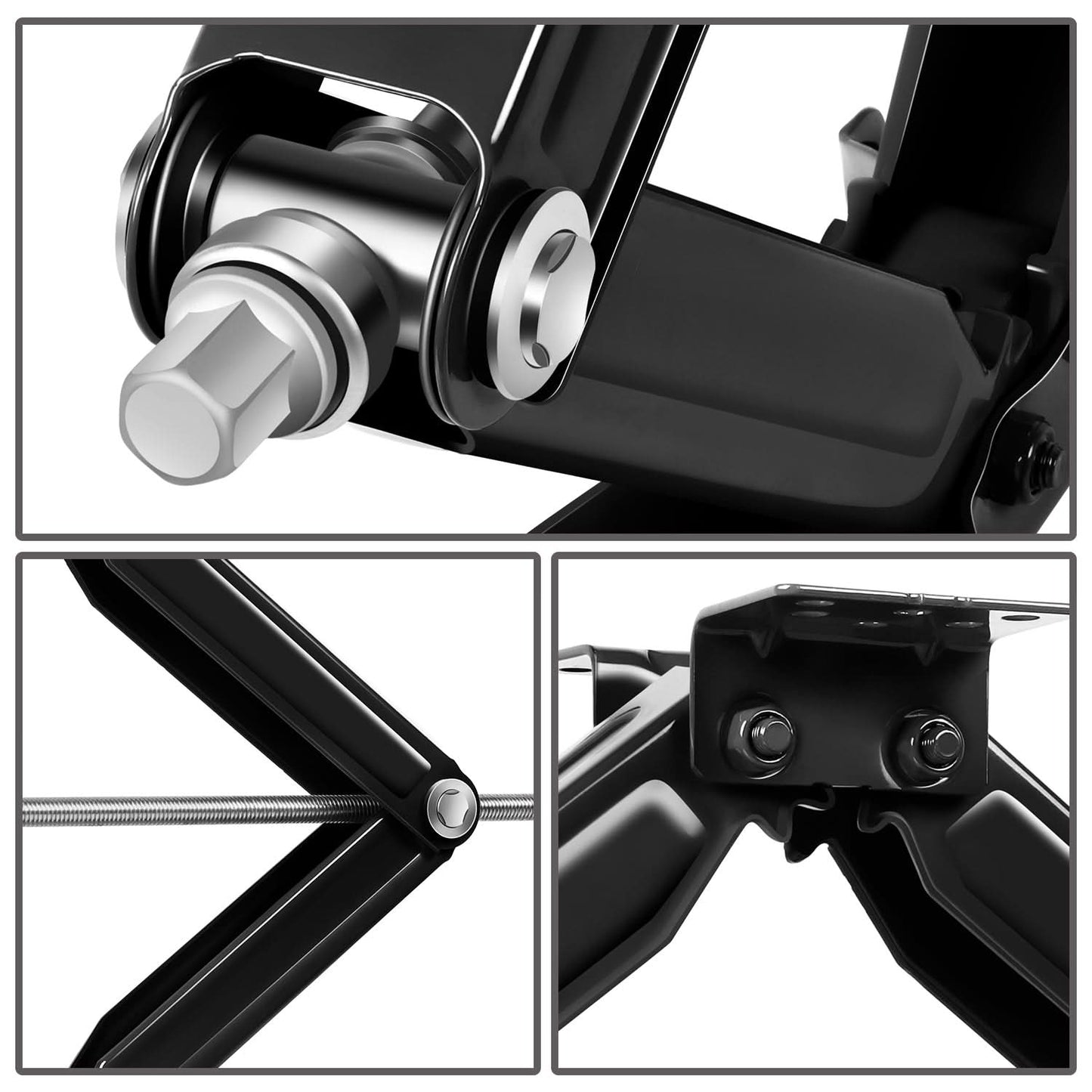 RV Scissor Jack Kit 2-Piece 24" 5000LBS Stabilizing Polyurethane