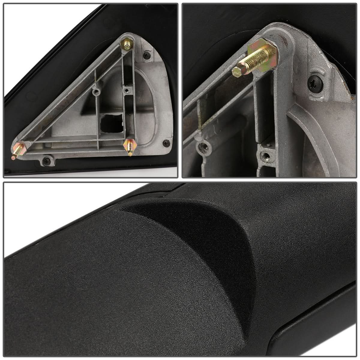 02-08 Dodge Ram 1500 / 03-09 Ram 2500 3500 Manual Towing Mirrors - Black