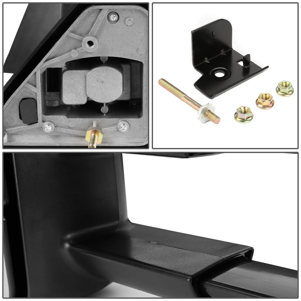 88-02 Chevrolet C/K Manual Towing Mirror - Left Side Black
