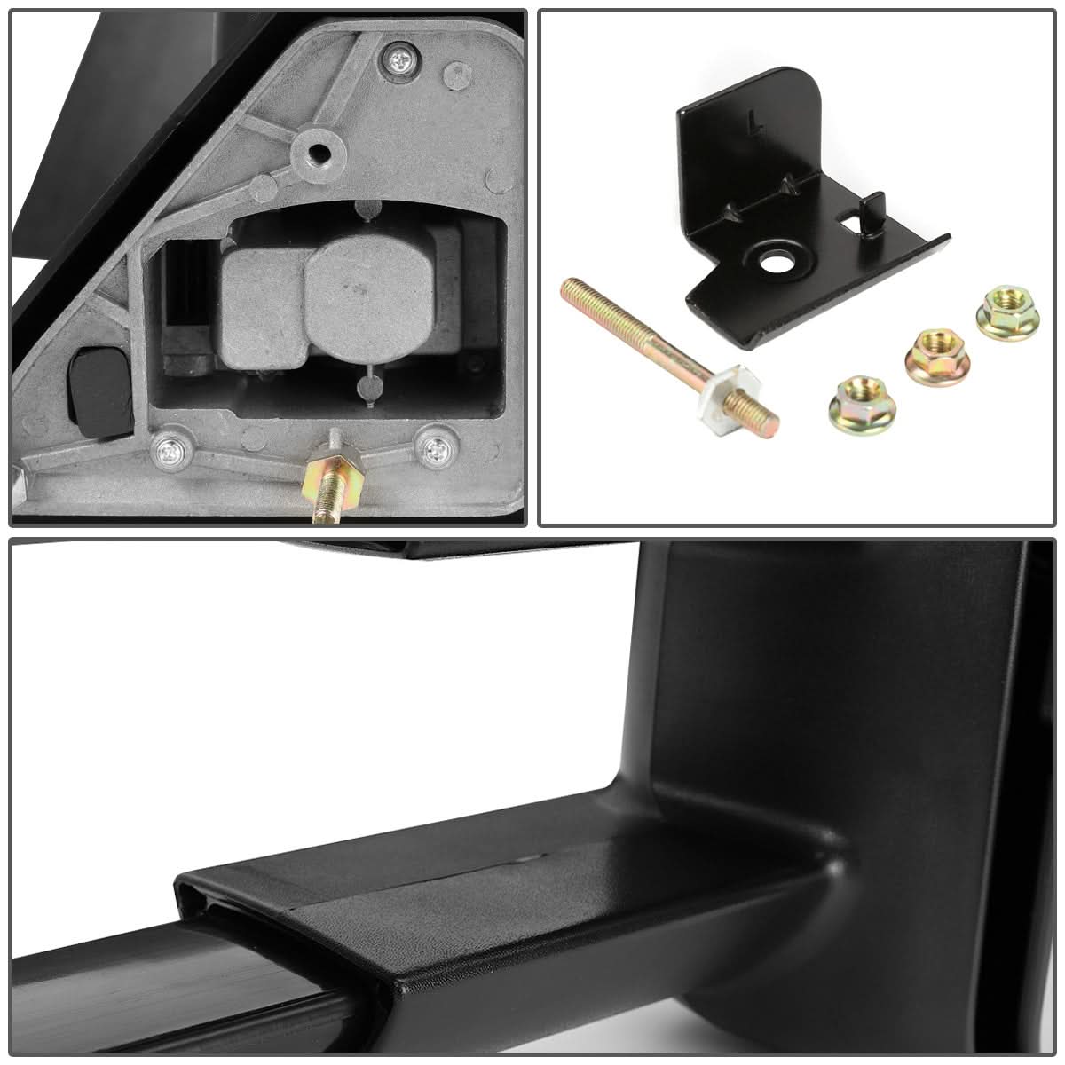 88-02 Chevrolet C/K Manual Towing Mirror Right Side Black
