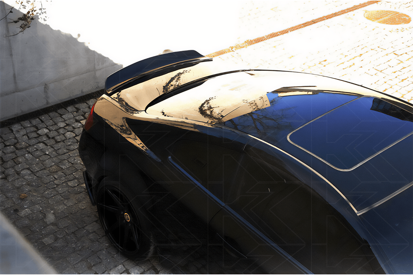 Infiniti V35 G35 Black Hyper Ducktail Style Duck Tail Trunk Spoiler (2003 - 2006)