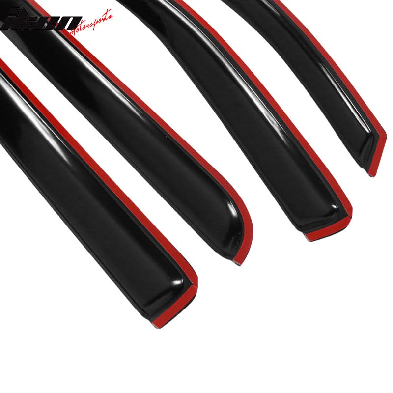 2014-2019 Chevrolet Silverado GMC Sierra Crew Cab Slim Window Visor