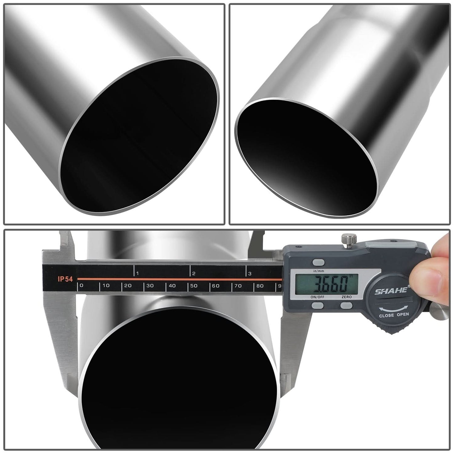 Universal Exhaust Piping Kit - Mild Steel - 3.5" OD - 16 Pieces