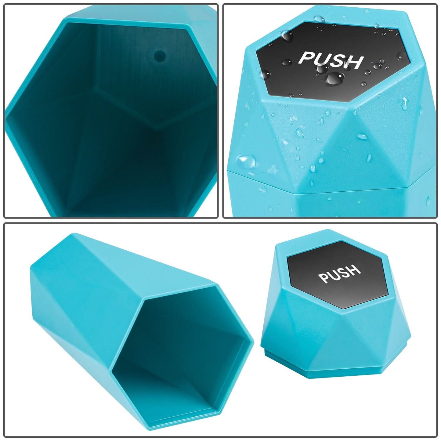 Vehicle-Mounted Garbage Can - Tiffany Blue - 2PC