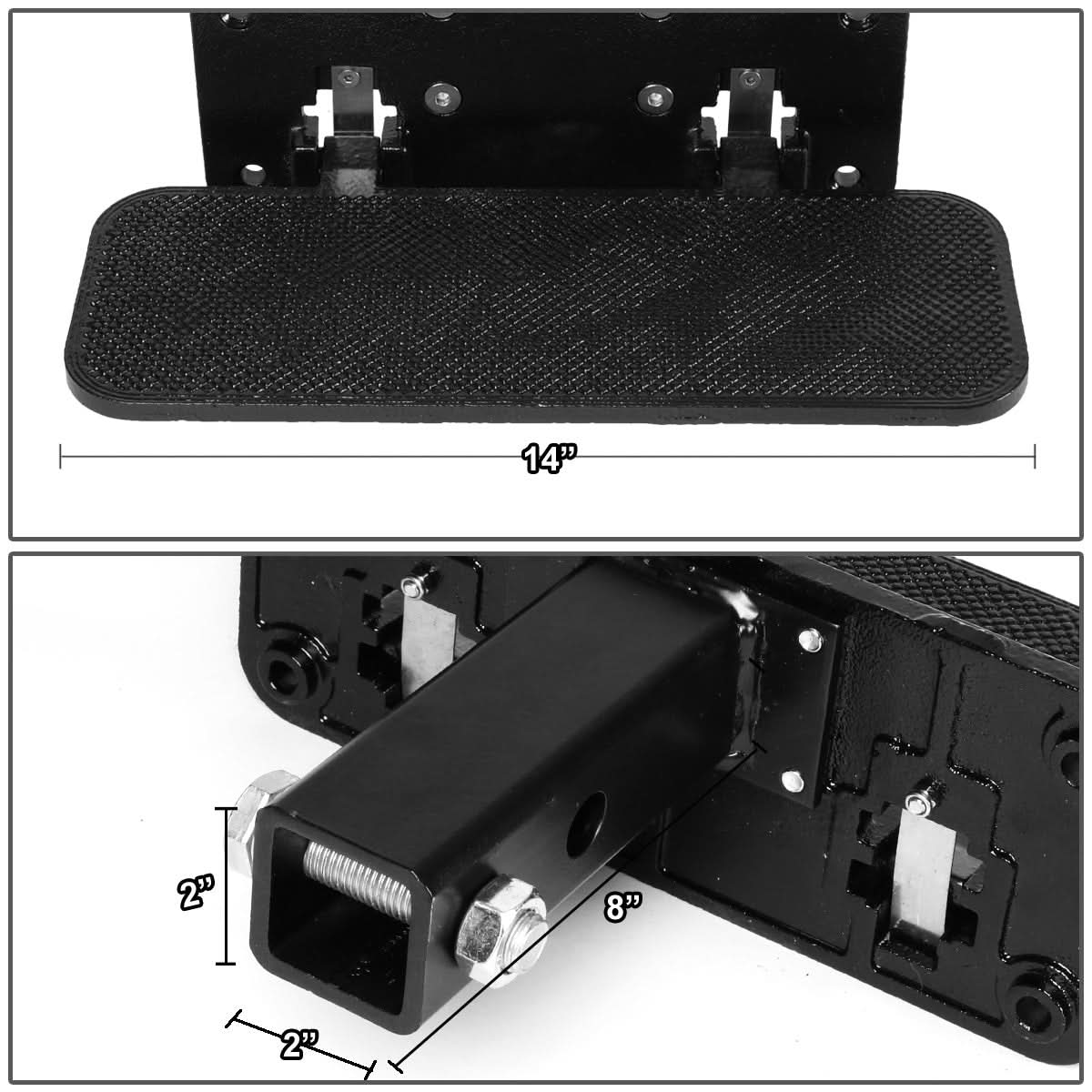 2 Inch Folding Hitch Step - Aluminum