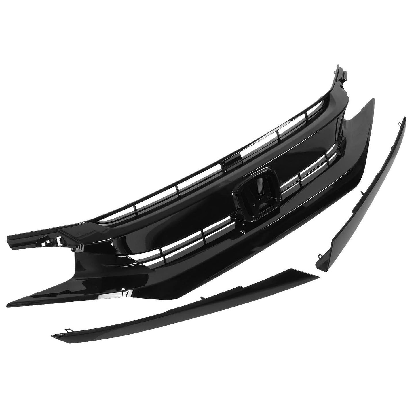 2016-2021 Honda Civic Front Bumper Grille - Black