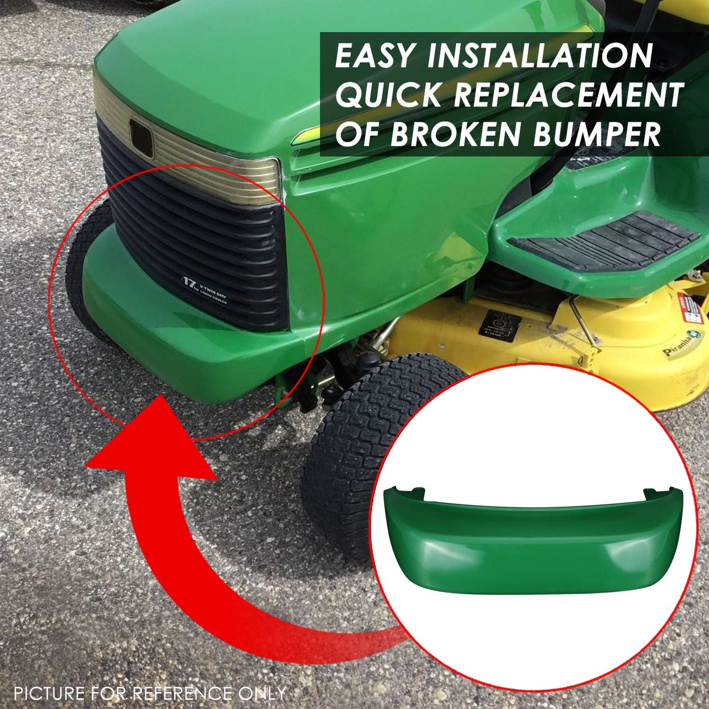 Lawn Mower Replacement Parts GT225 GT235 GT245 GX255 LX255 ABS Glossy Green