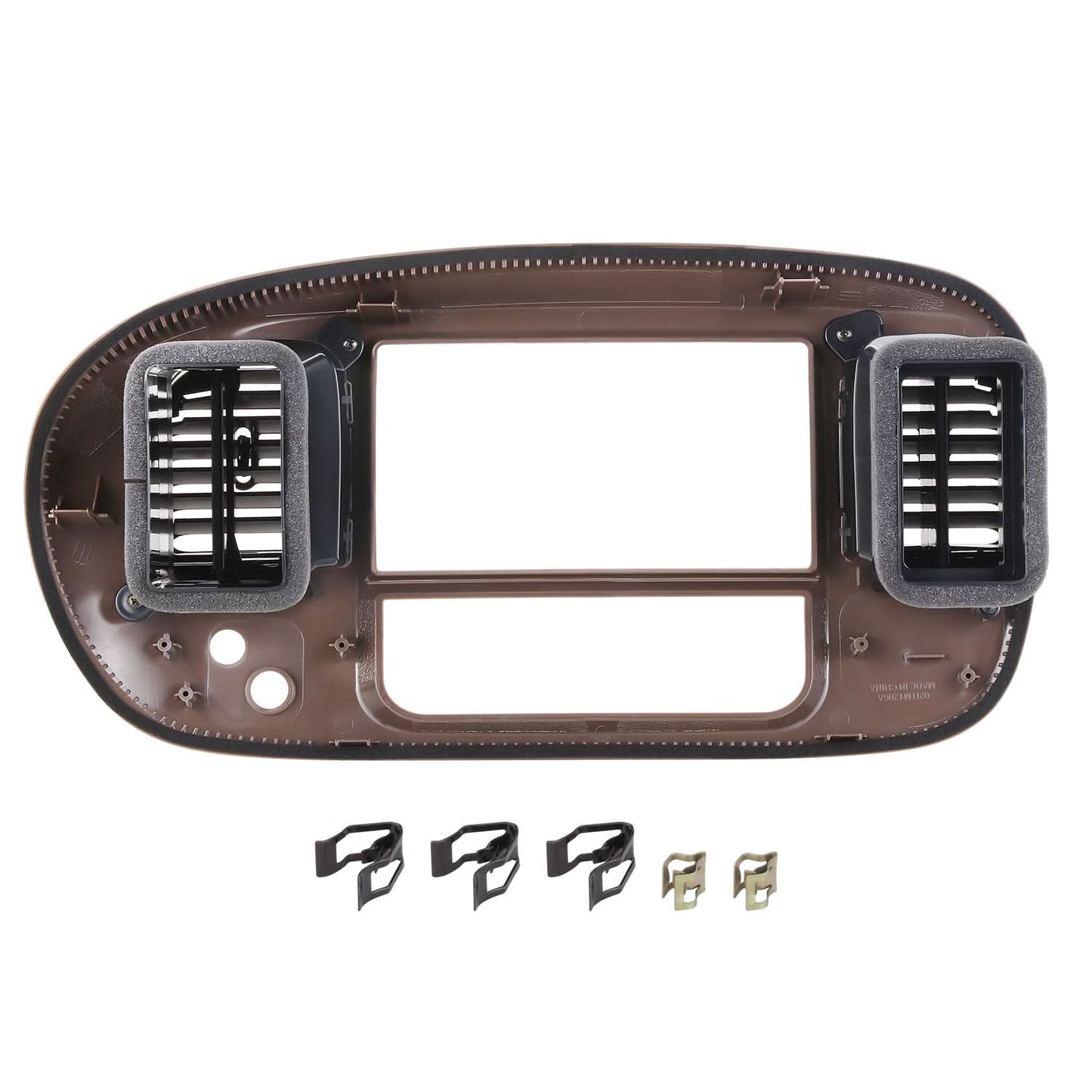 97-03 Ford F150 Center Dash Radio Climate Bezel Panel Brown