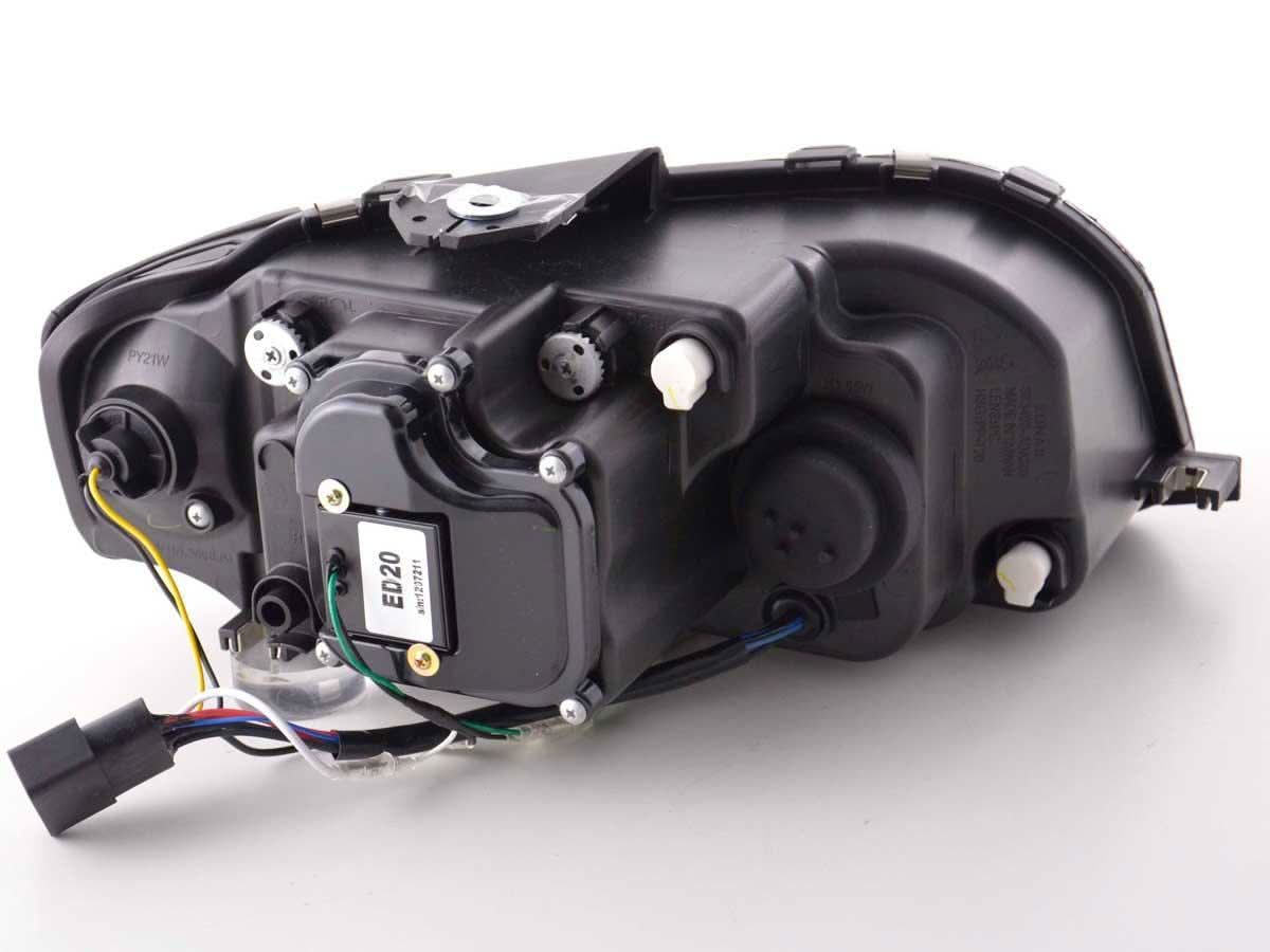 Audi A3 (8P 8PA) Black LED Headlights with Daytime Running Lights (2003-2007)