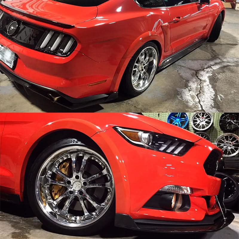 2015-2017Â Ford Mustang Painted Front Rear 4 Wheel Street Fender Flares