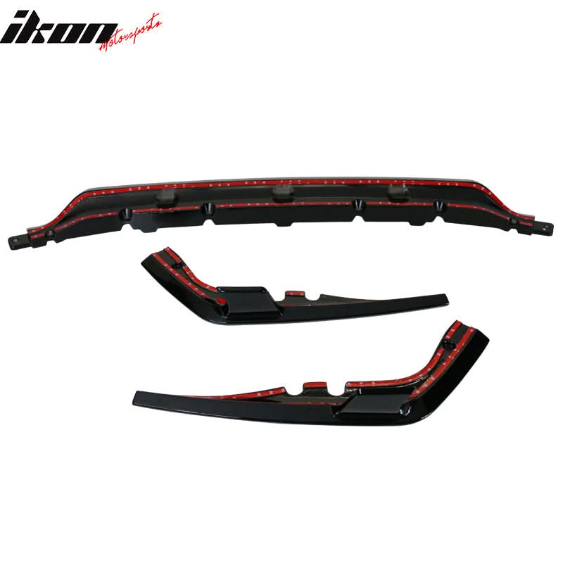2019-2024 BMW G07 X7 M Sport Gloss Black Rear Bumper Lip Diffuser ABS