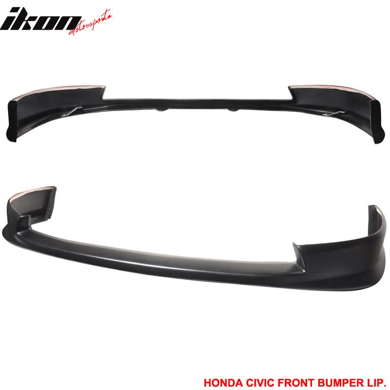Fits 06-08 Civic HF-P PU Front&Rear Bumper Lip Spoiler&Brake Lamp