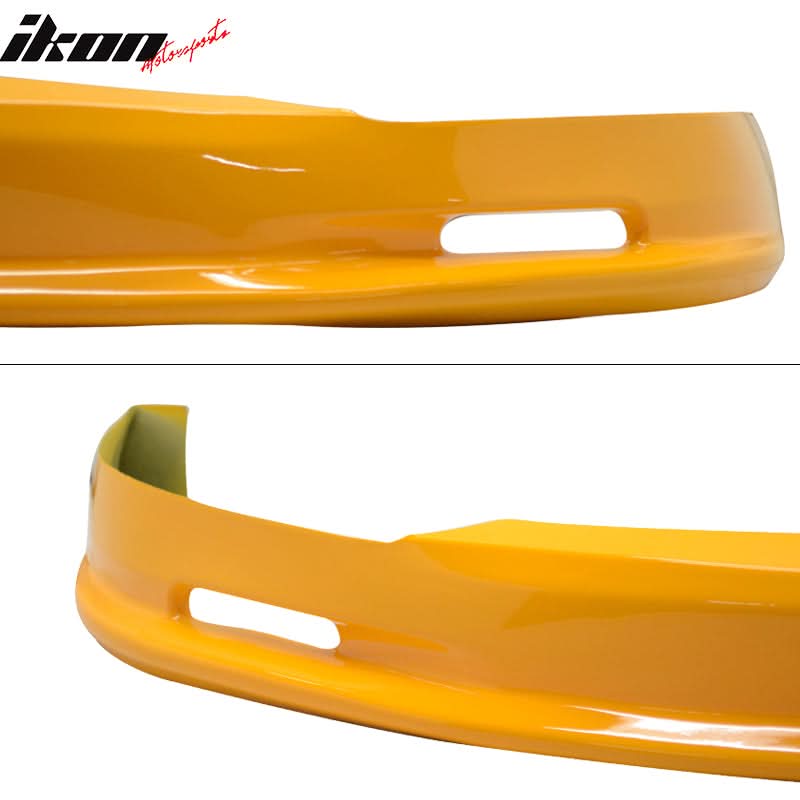 1996-1998 Honda Civic Mugen Style Painted Orange Front Bumper Lip PU