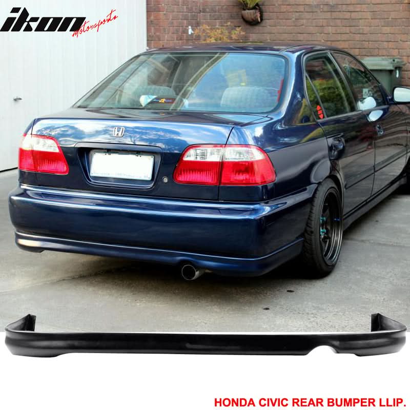 Fits 96-98 Honda Civic 2Dr/JDM JUN Front + Rear Bumper Lip
