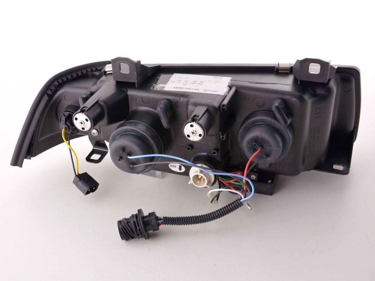 BMW 3-series E36 Coupe Black LED Headlights with Daytime Running Lights (1992-1999)