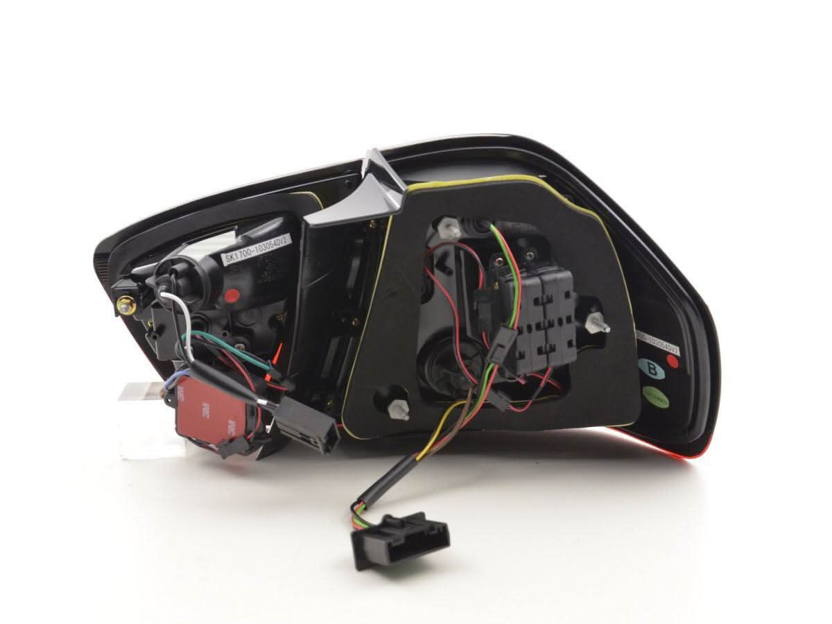 BMW 3-Series E90 Sedan Red/Smoked LED Bar Taillights (2005-2008)