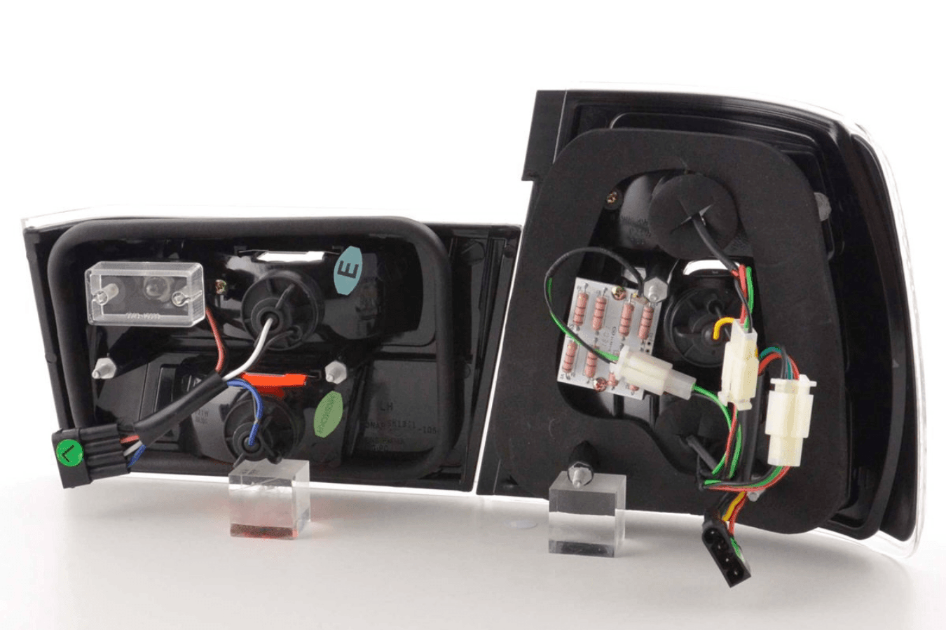 BMW 5-series E34 Chrome Clear LED Taillights Set (1988-1994)